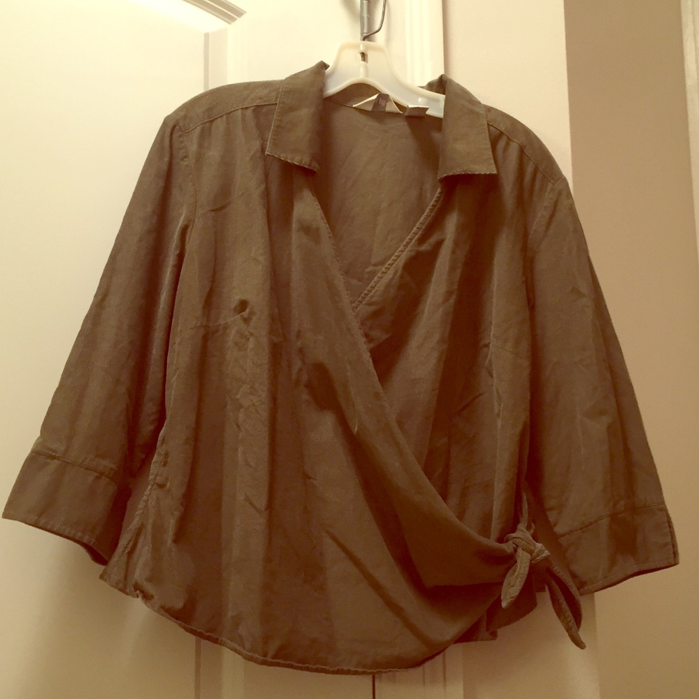 J. Jill Corduroy Wrap Shirt
